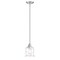 Designers Fountain Drake 60 Watt 1 Light Polished Nickel Mini-Pendant with Clear Hammered Glass Shade 96330-PN - alternate 1